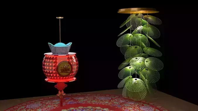Chinese red lantern 