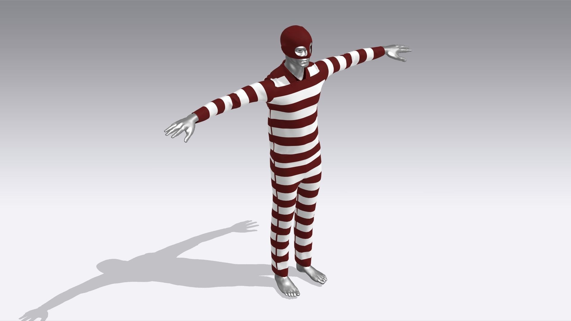  Thief Outfit Low-poly 3D model_4