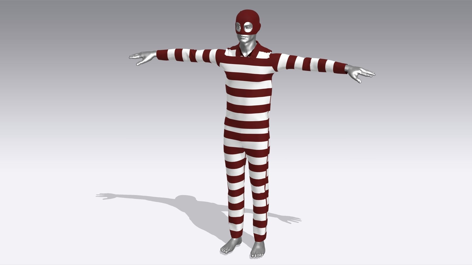  Thief Outfit Low-poly 3D model_6