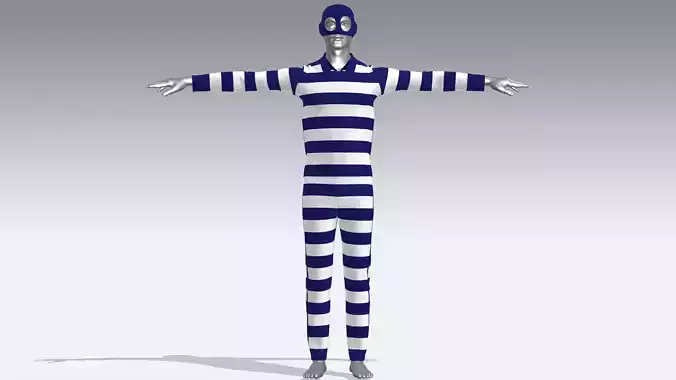  Thief Outfit Low-poly 3D model