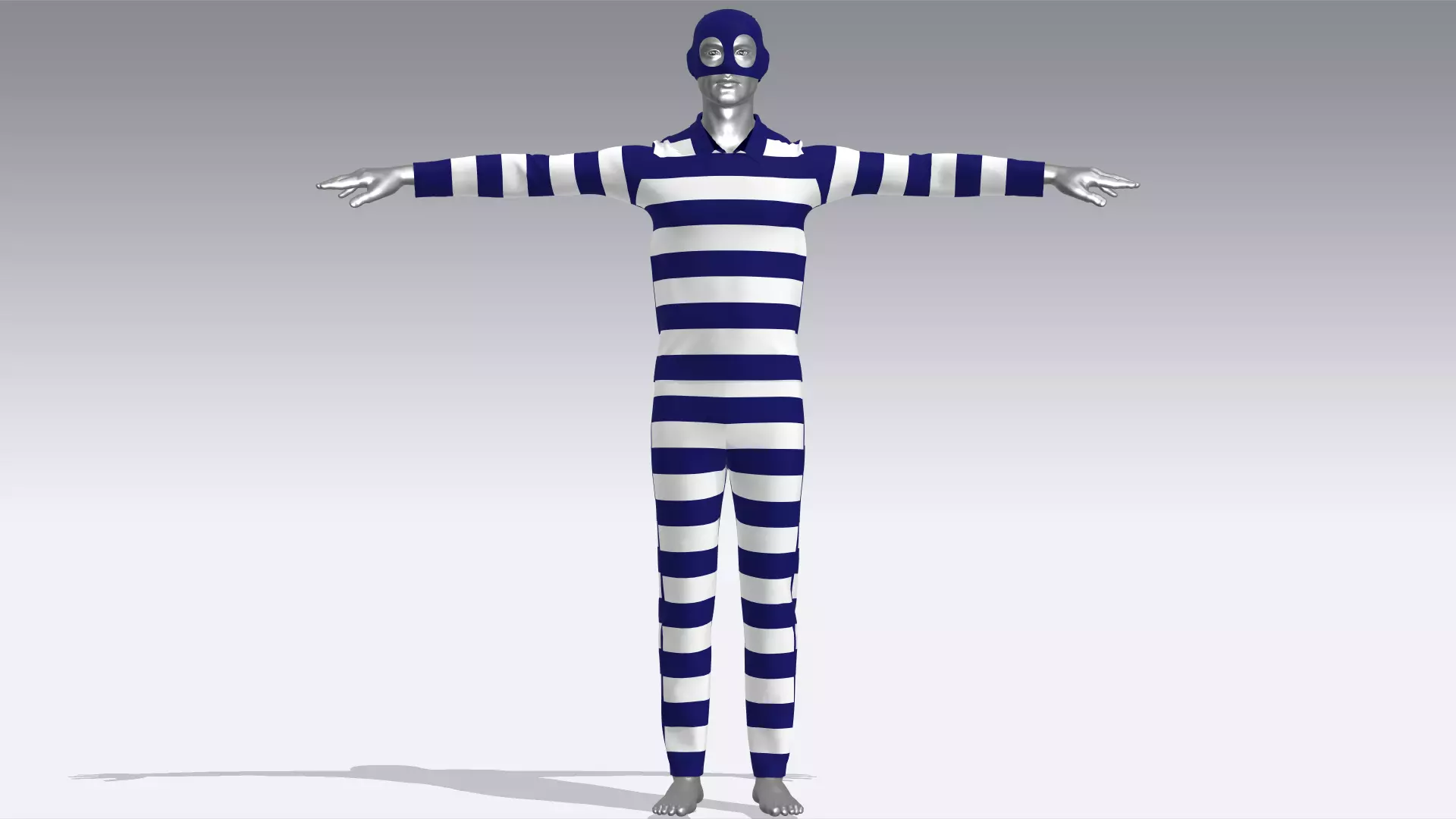  Thief Outfit Low-poly 3D model_0