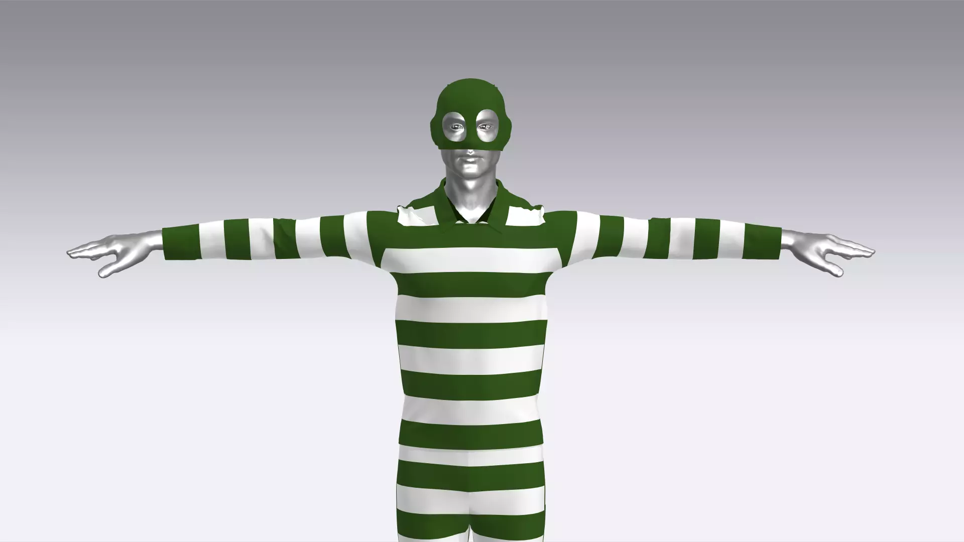 Thief Outfit Low-poly 3D model