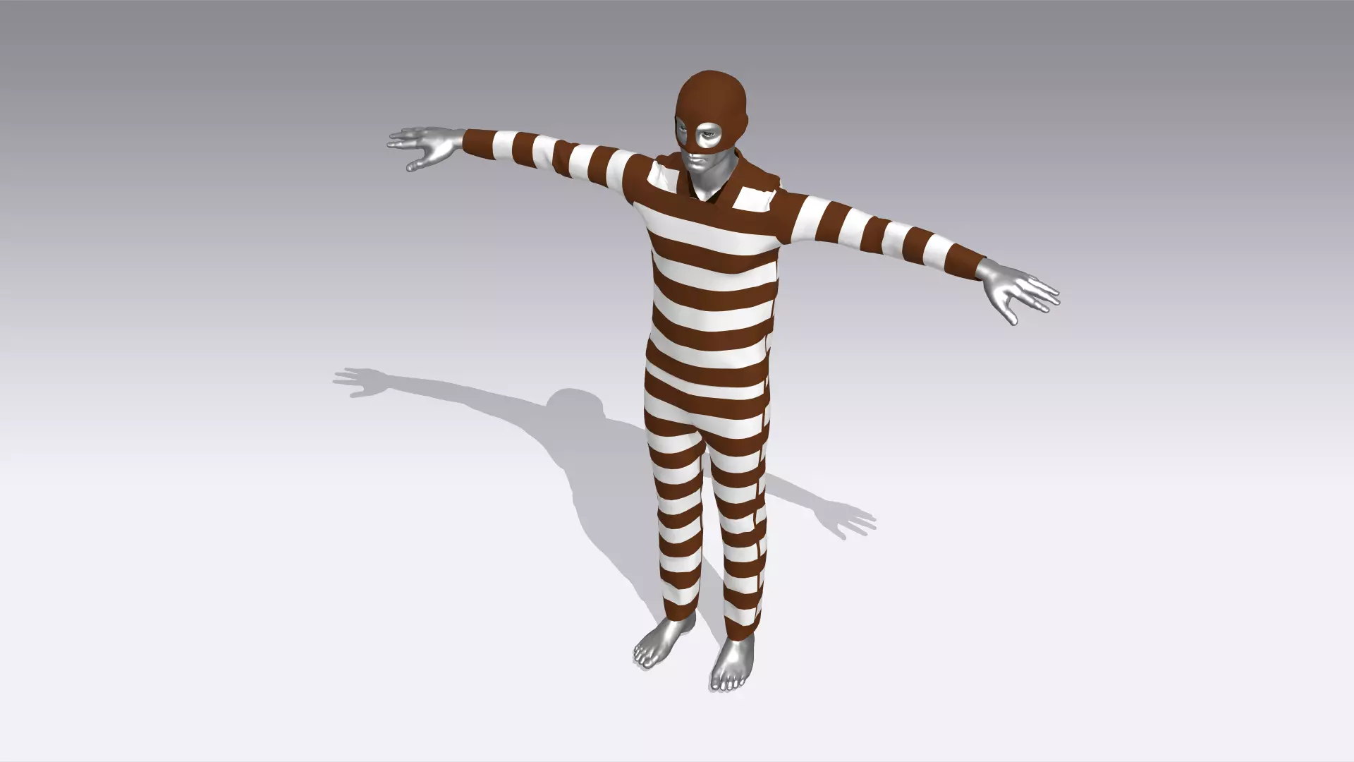  Thief Outfit Low-poly 3D model_0