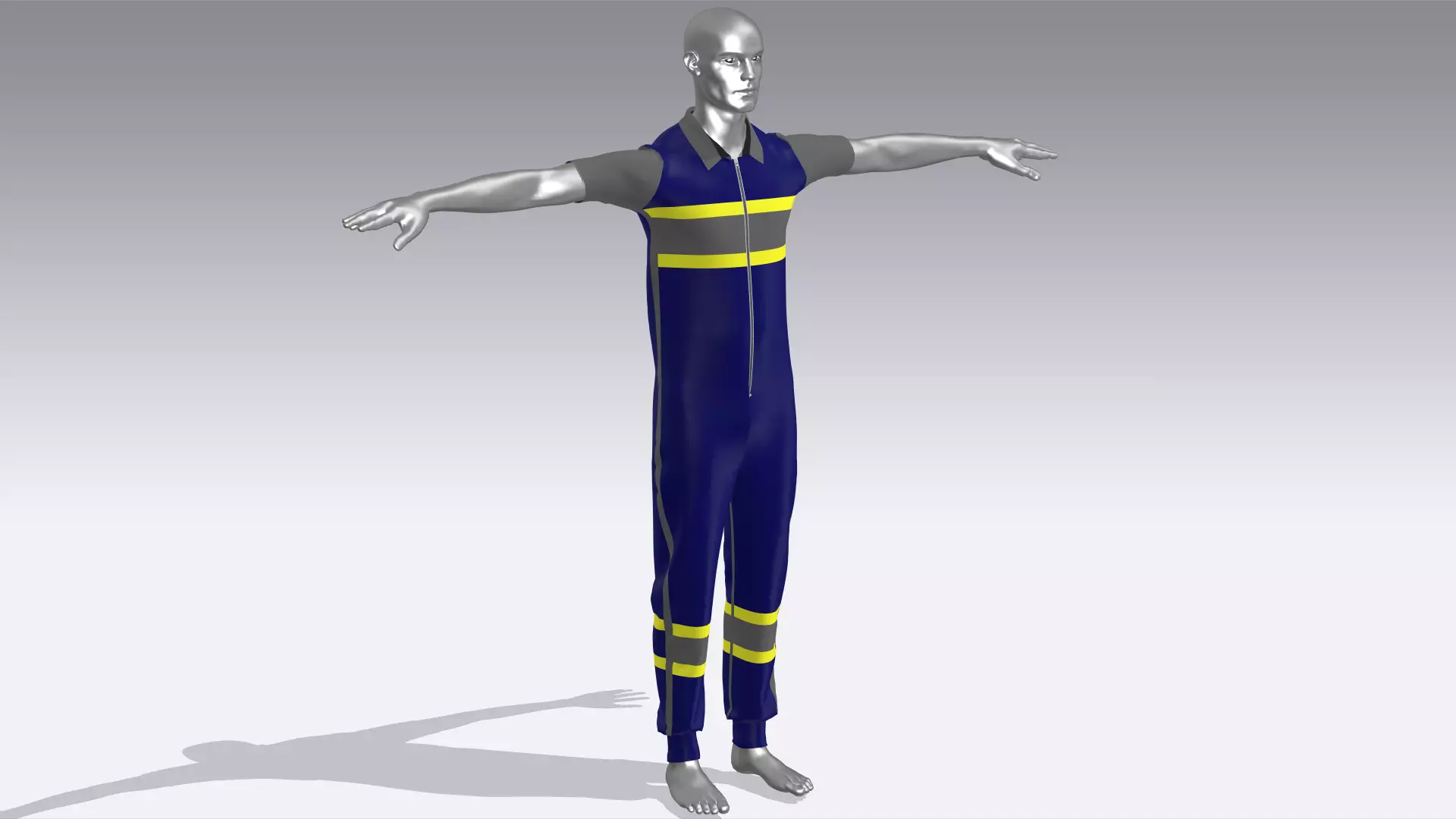 Workman Cloth Low-poly 3D model_0