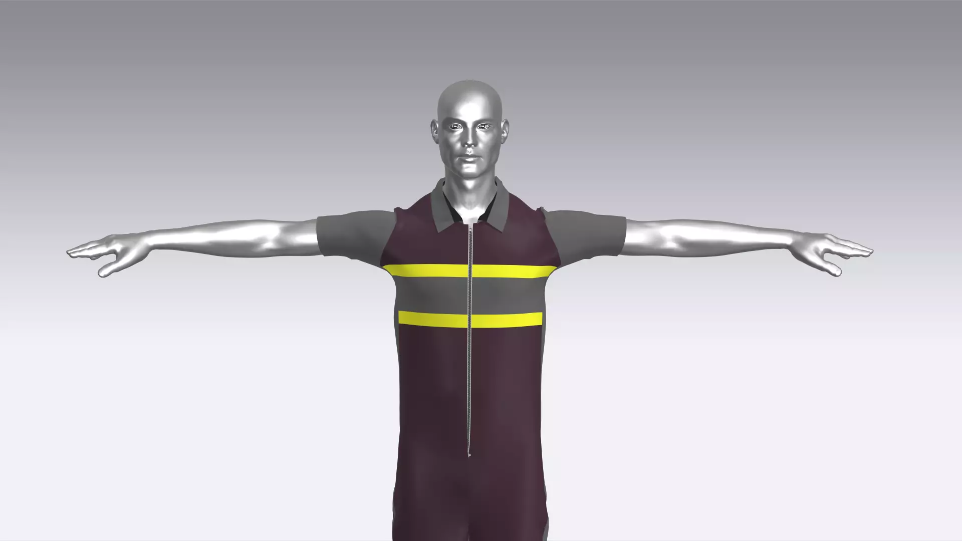 Workman Cloth Low-poly 3D model_0