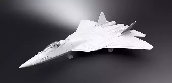 SU 57 Scale model 3D print model