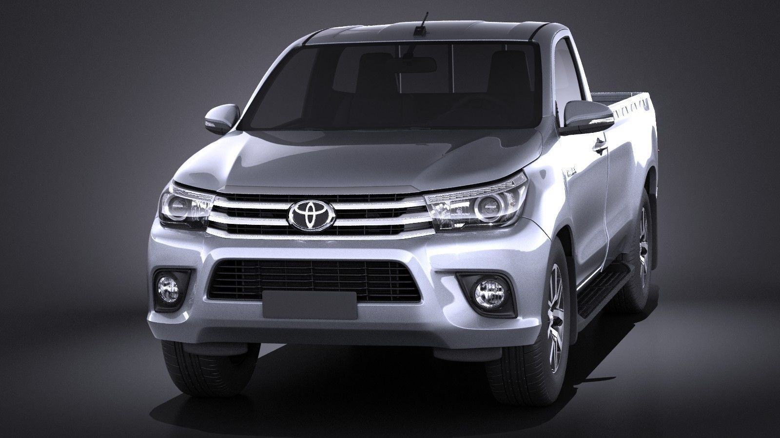 Toyota Hilux Regular Cab 2016 3D model_1
