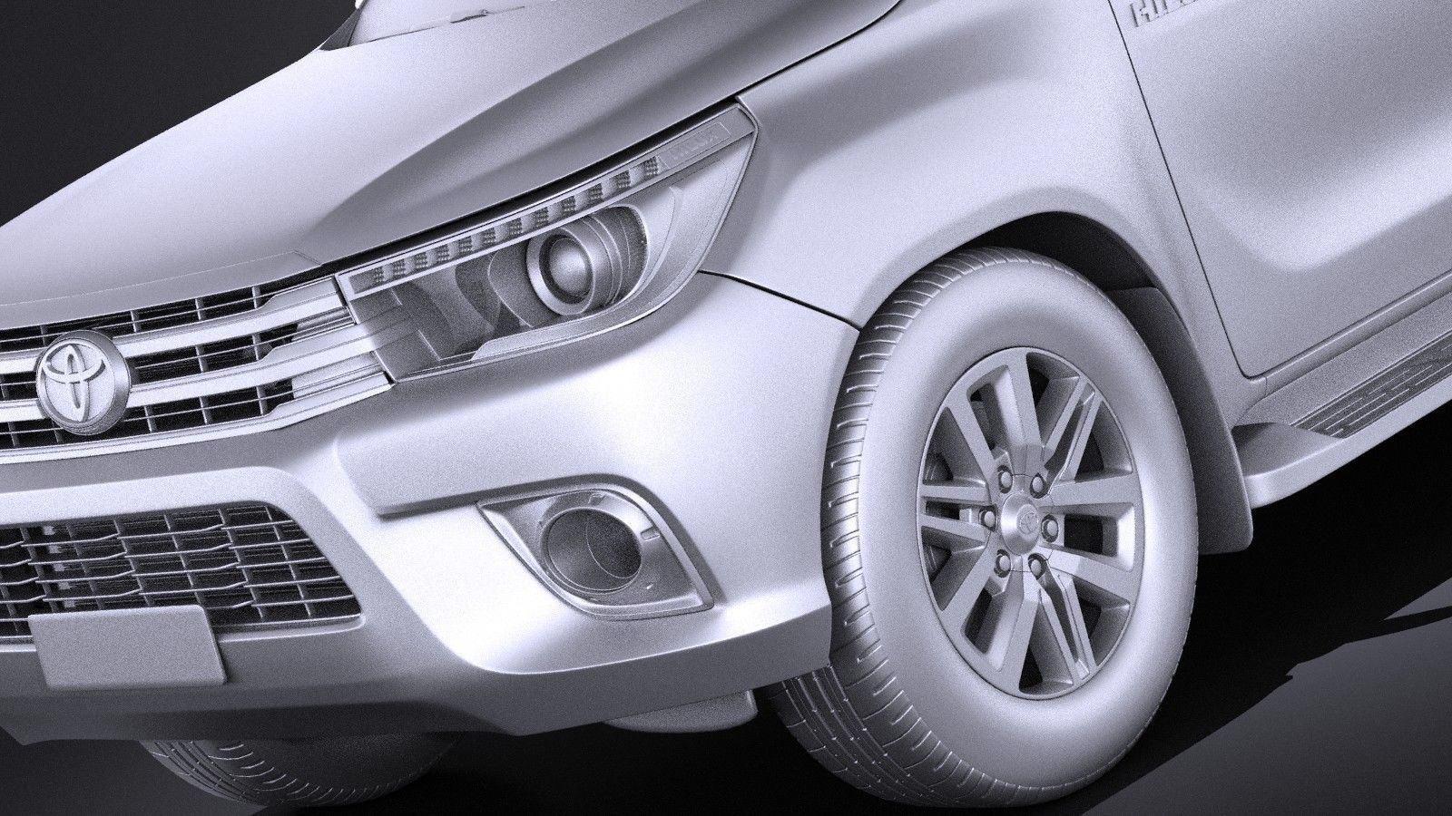 Toyota Hilux Regular Cab 2016 3D model_9