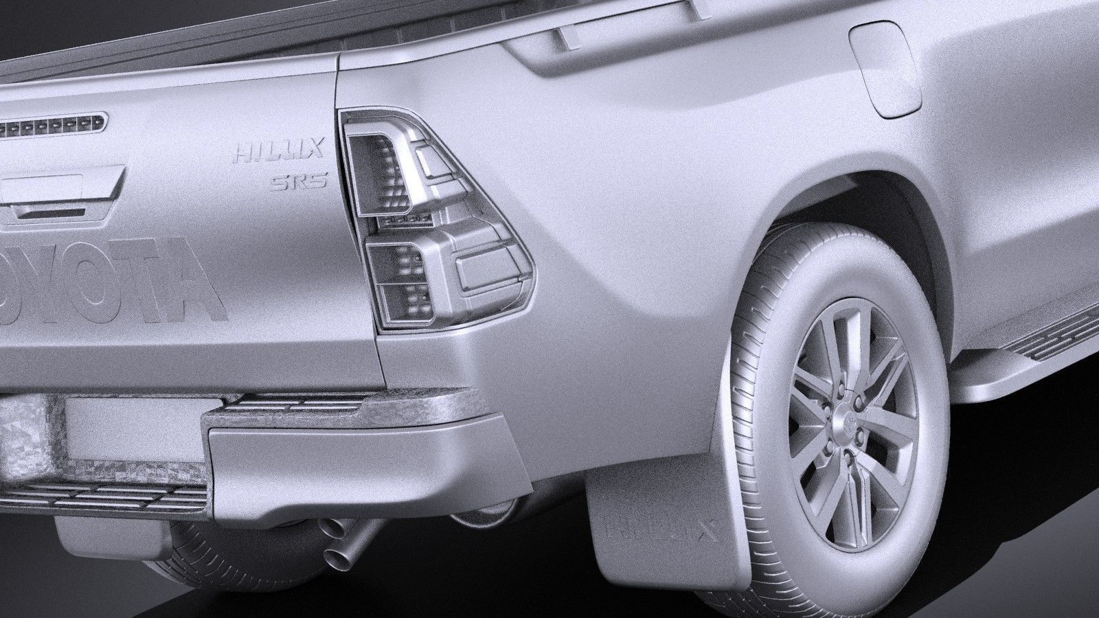 Toyota Hilux Regular Cab 2016 3D model_10