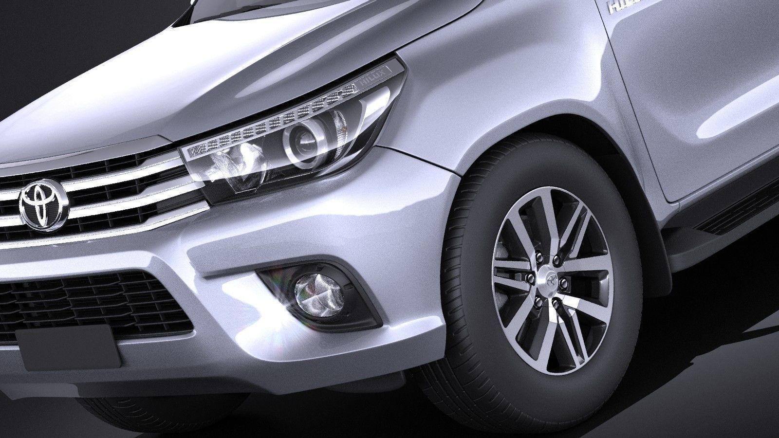 Toyota Hilux Regular Cab 2016 3D model_2