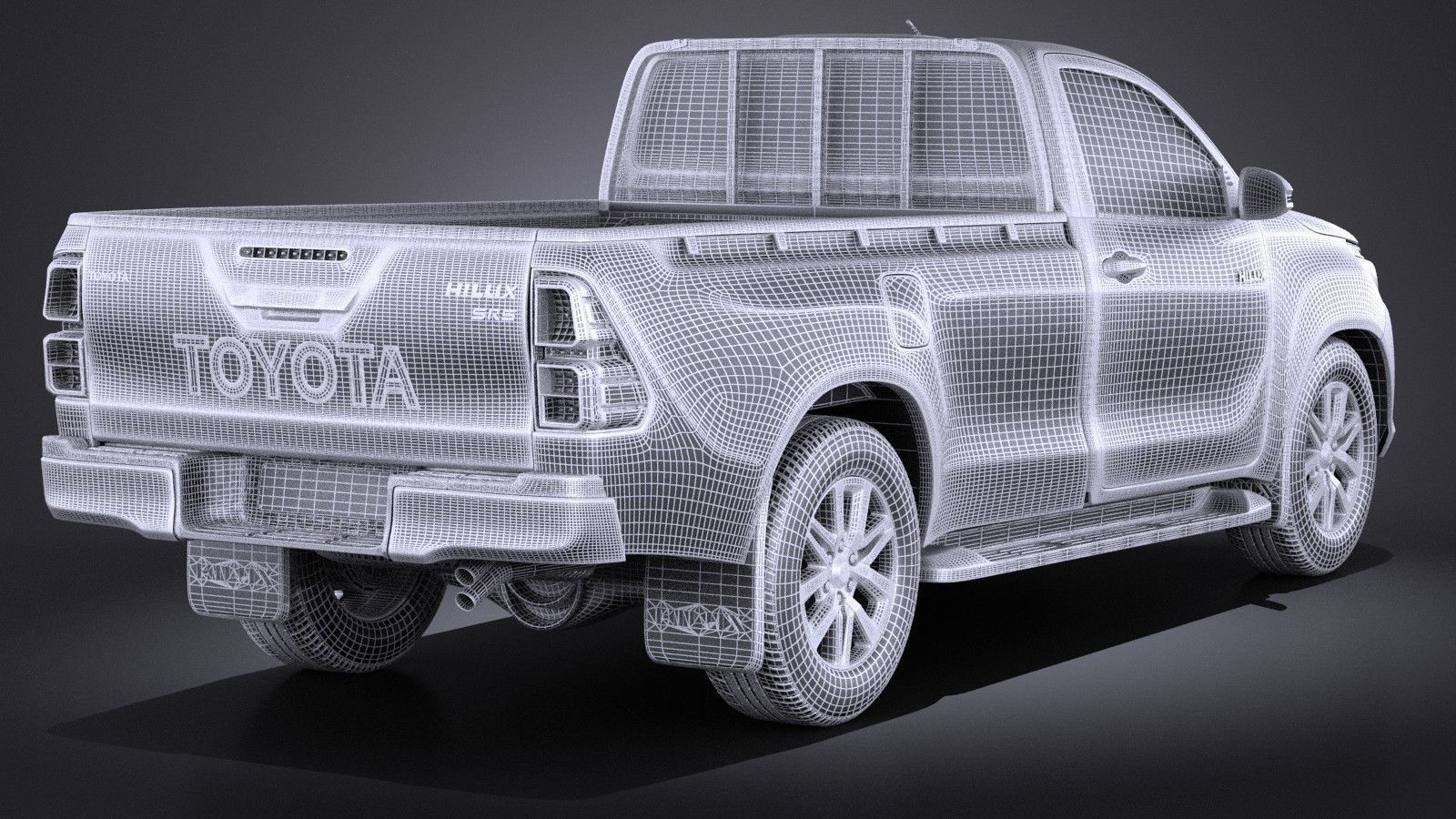 Toyota Hilux Regular Cab 2016 3D model_13