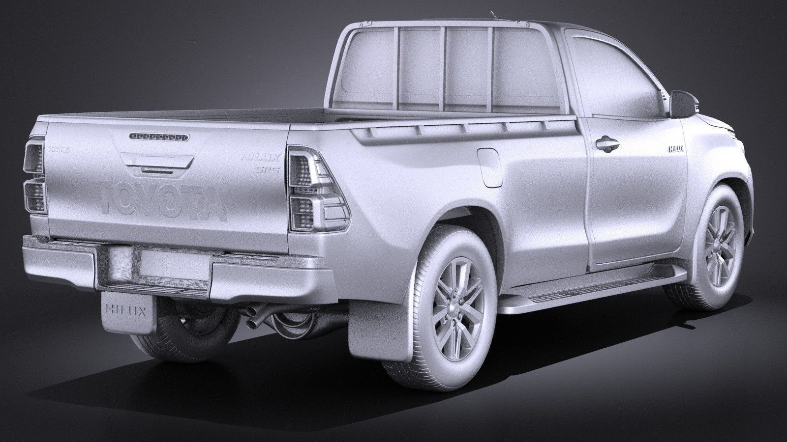 Toyota Hilux Regular Cab 2016 3D model_11