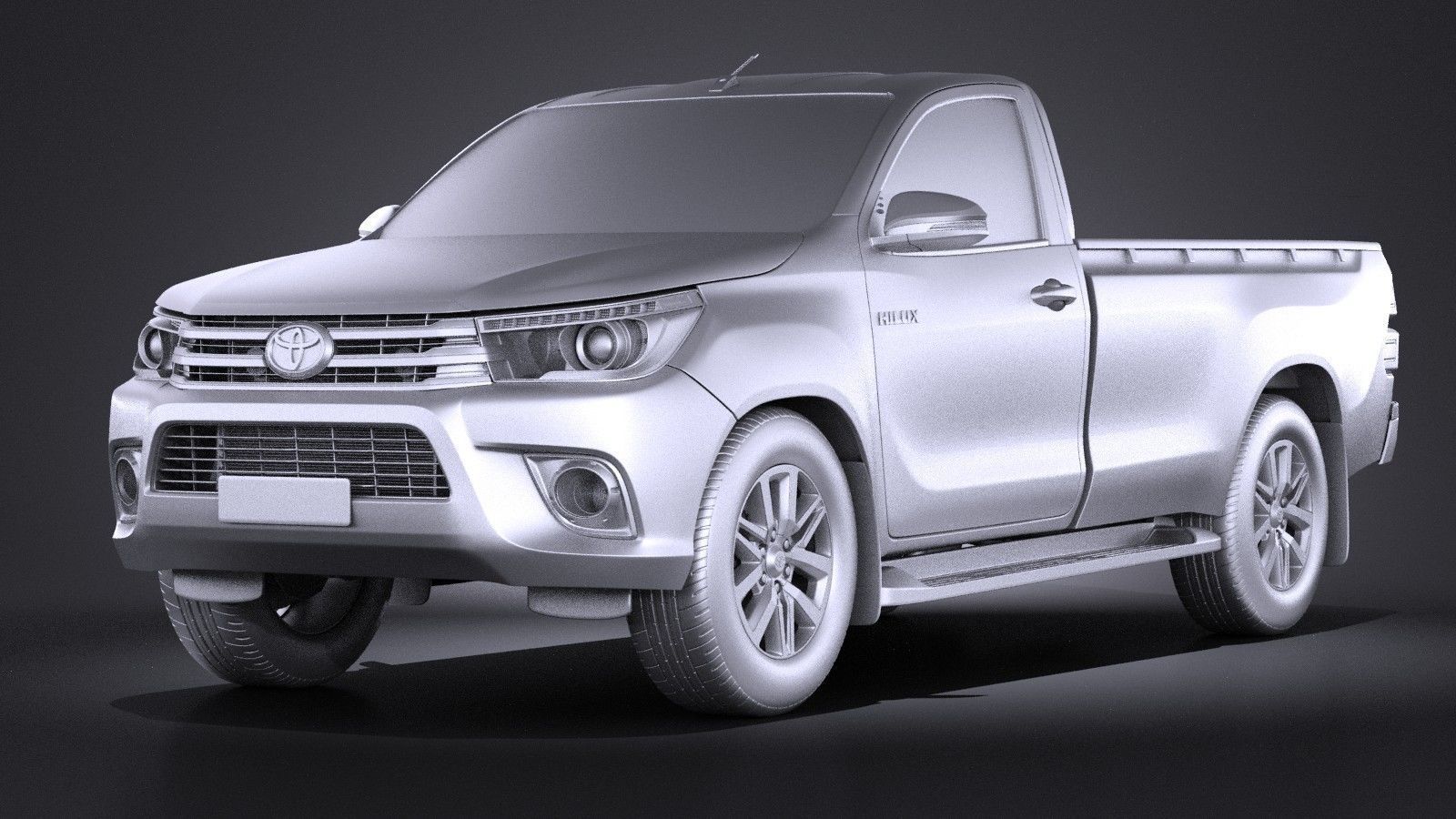 Toyota Hilux Regular Cab 2016 3D model_8