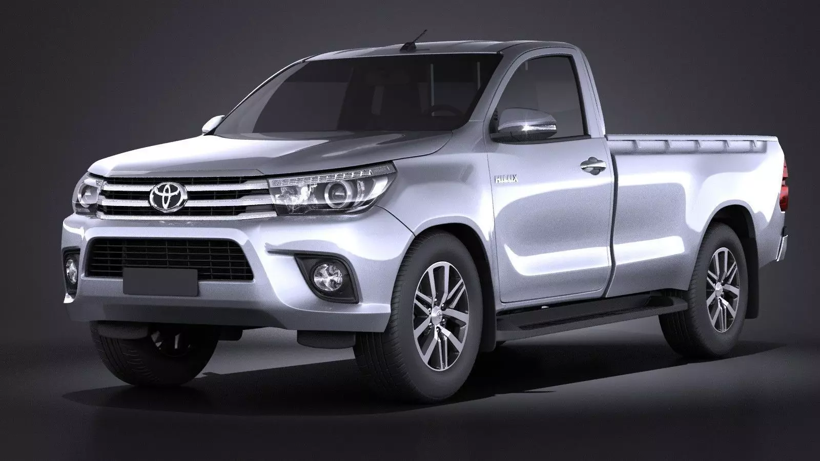 Toyota Hilux Regular Cab 2016 3D model_0
