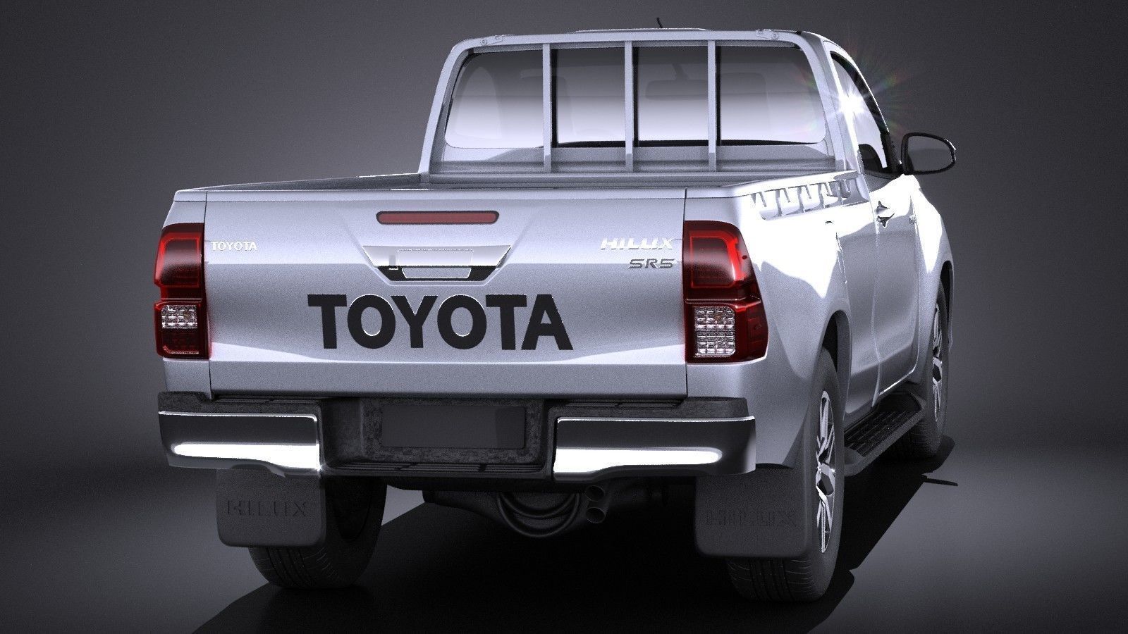 Toyota Hilux Regular Cab 2016 3D model_4