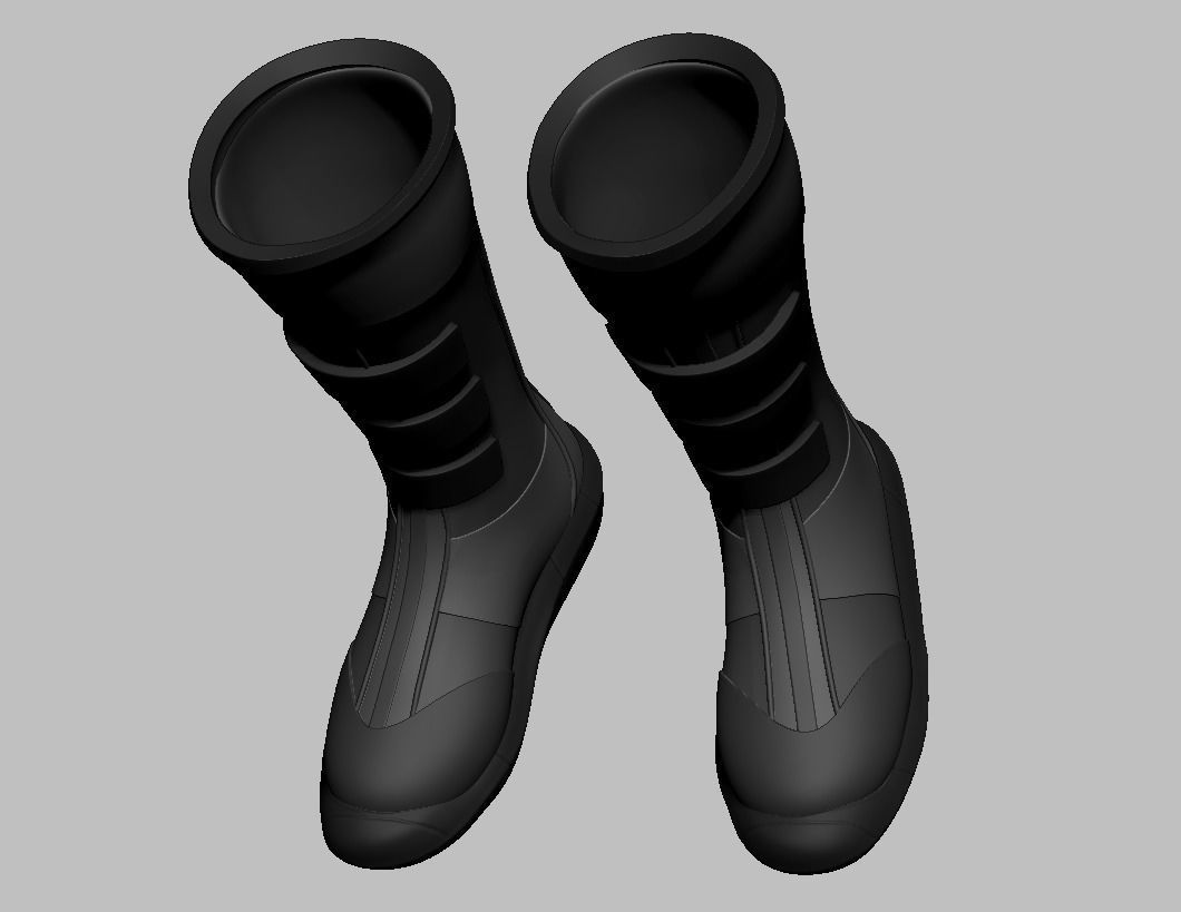 SuperHero Boots 3 3D print model_7