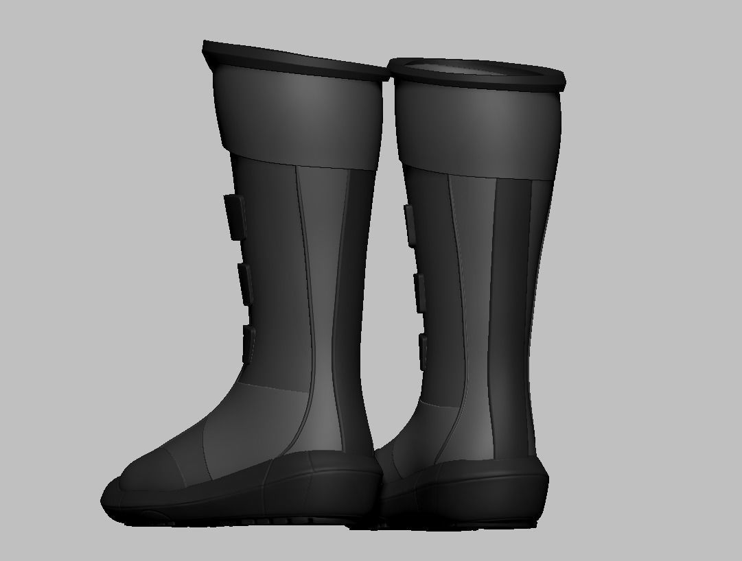 SuperHero Boots 3 3D print model_3