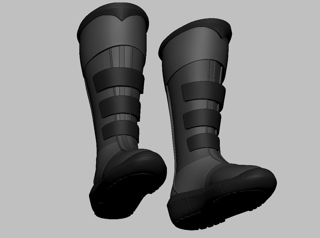 SuperHero Boots 3 3D print model_8