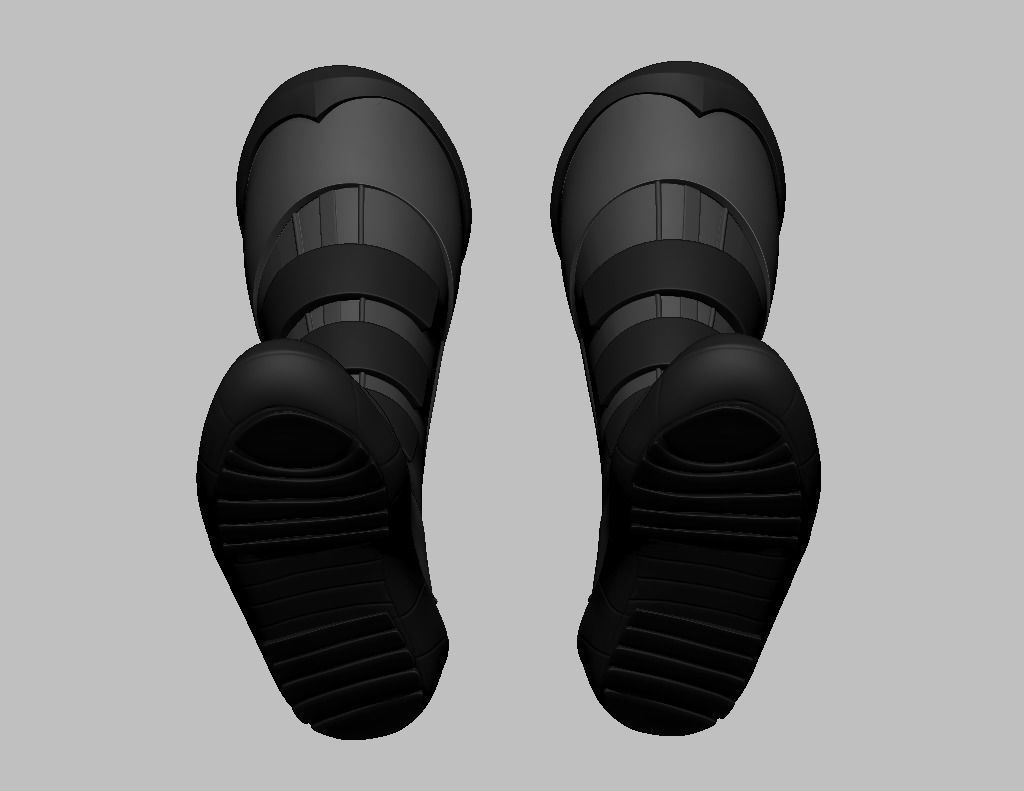 SuperHero Boots 3 3D print model_5