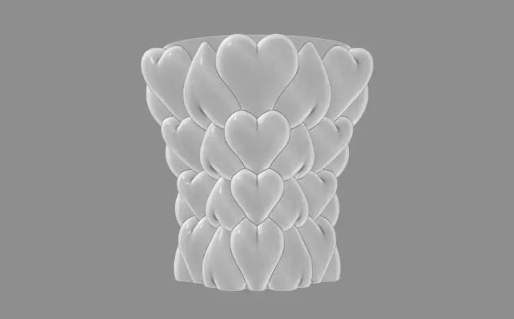 Heart Vase 3D model