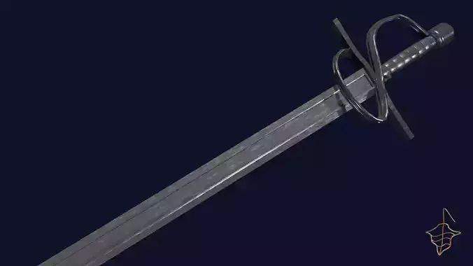 Langsax sword with Flamberge handle