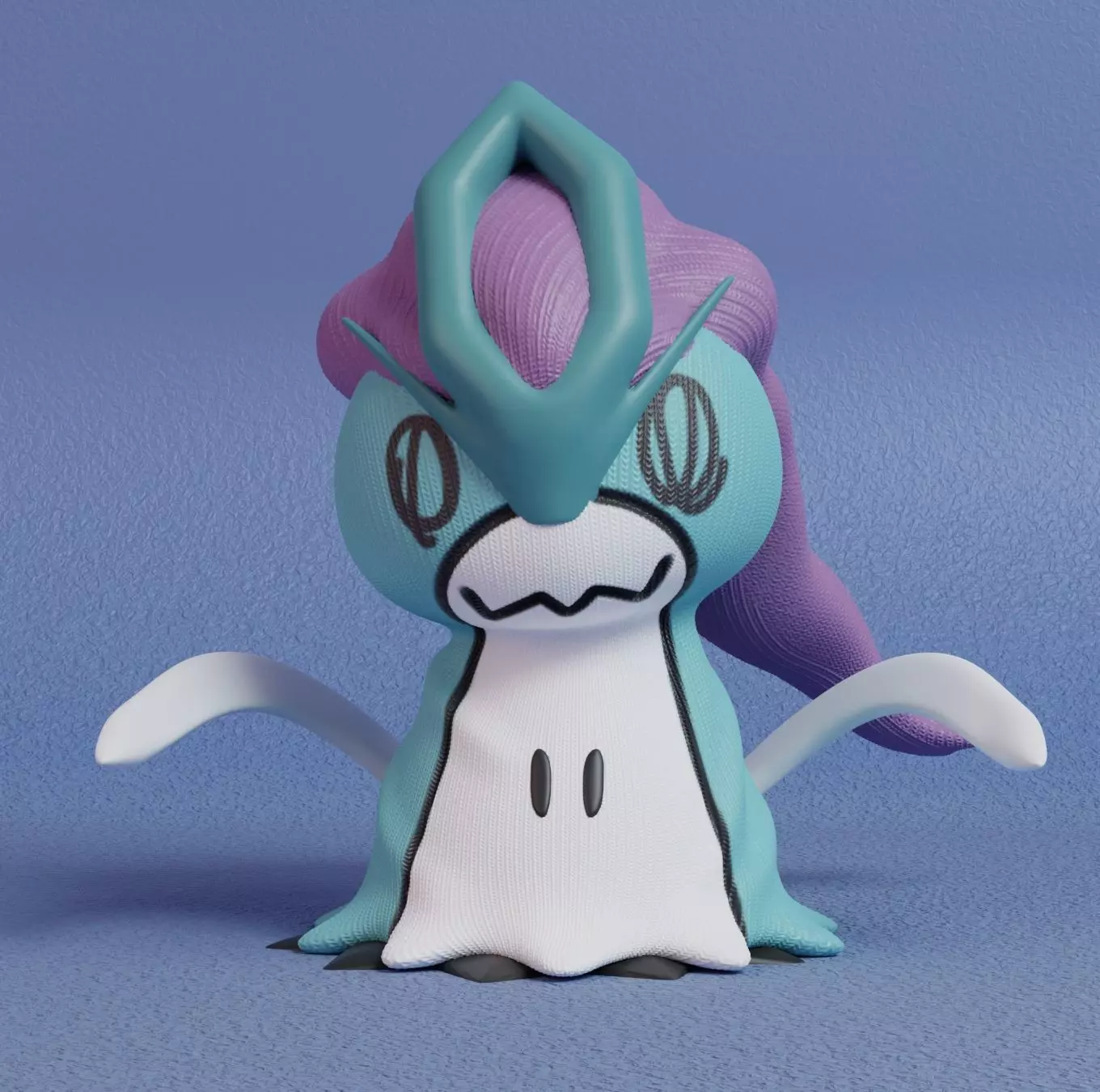 Pokemon - Mimikyu Suicune 3D print model_0
