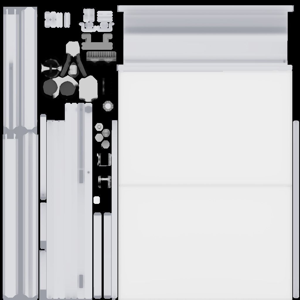 whiteboard for school or office Low-poly 3D model_3