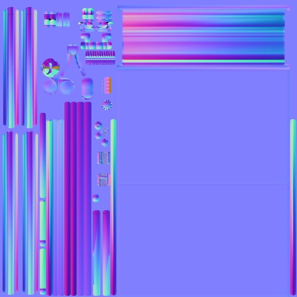 whiteboard for school or office Low-poly 3D model_2