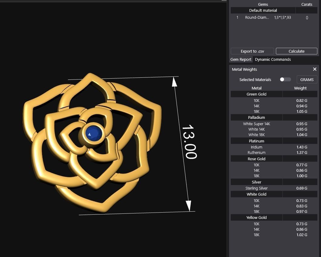 Rose Earrings 3D print model_8