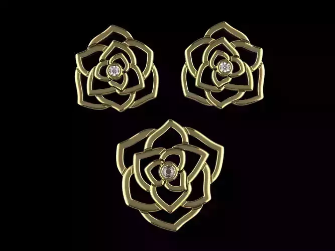 Rose Earrings