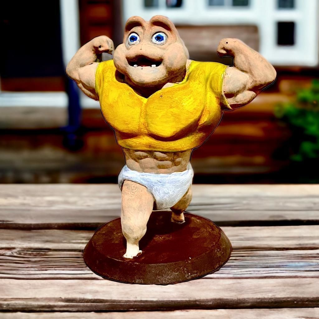 Baby sinclair swole body 3D print model_3