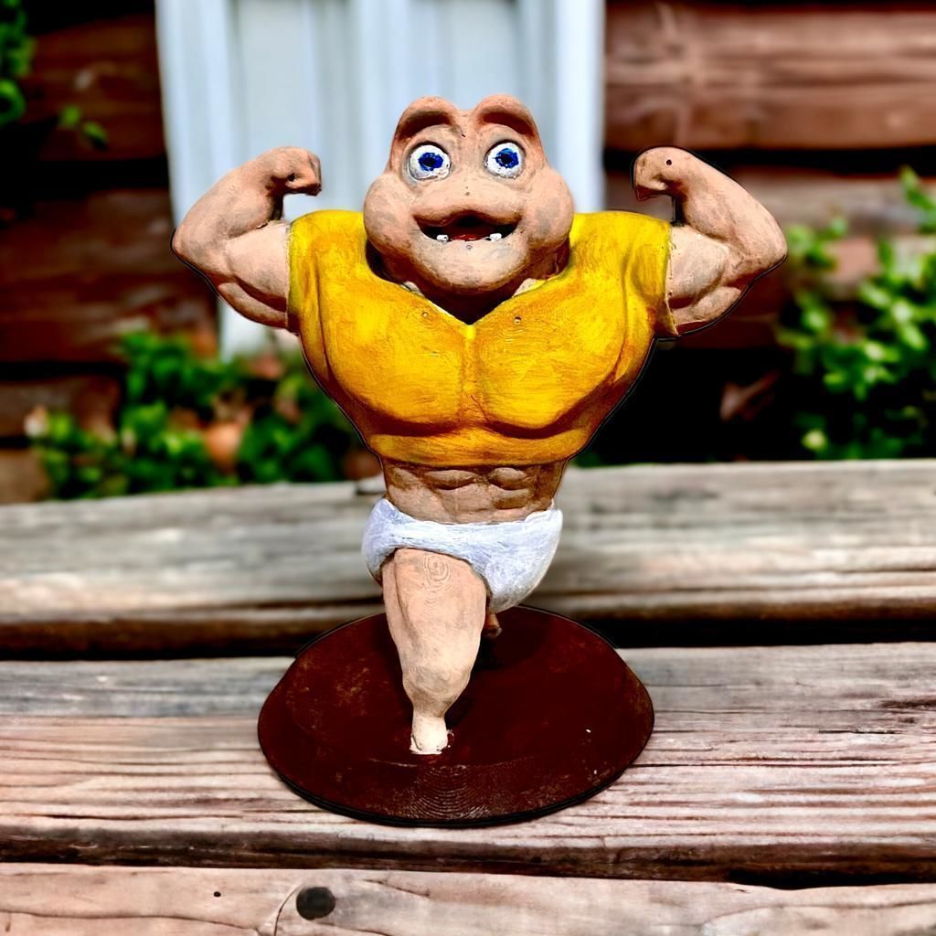 Baby sinclair swole body 3D print model_1