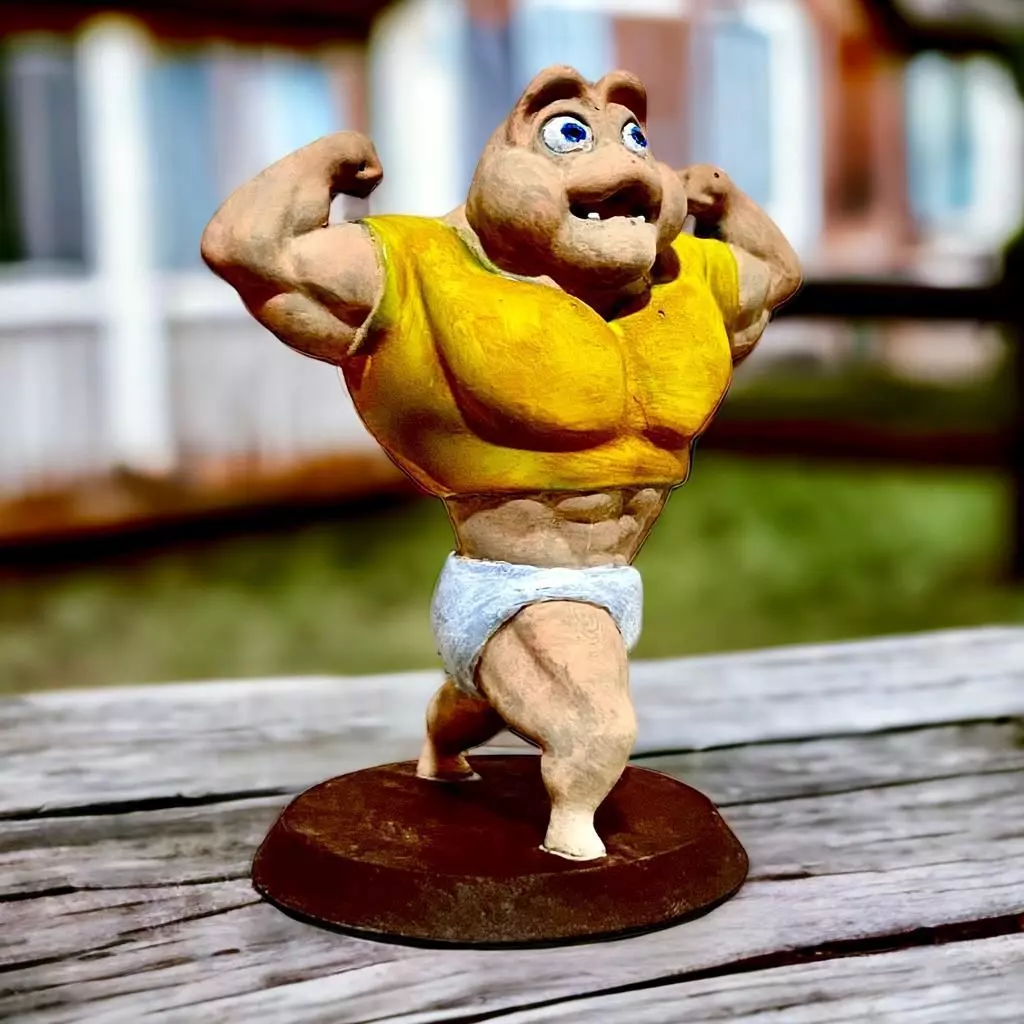 Baby sinclair swole body 3D print model_0