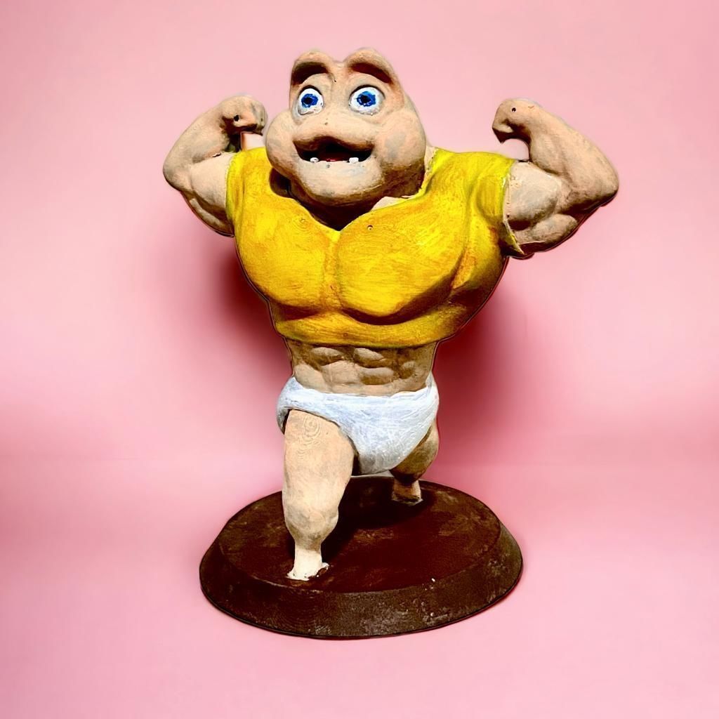 Baby sinclair swole body 3D print model_5