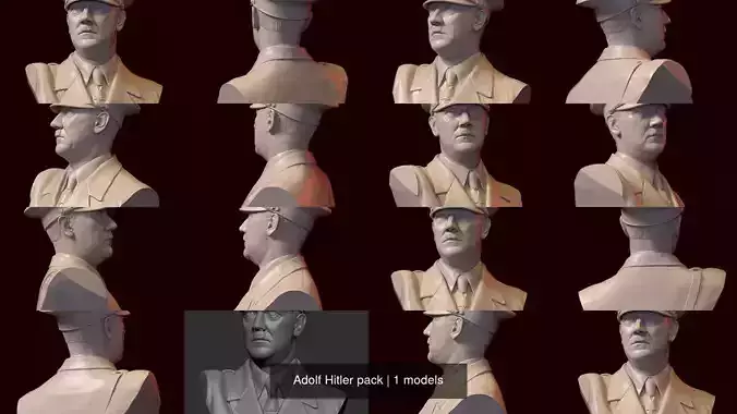 Adolf Hitler pack 3D Model Collection