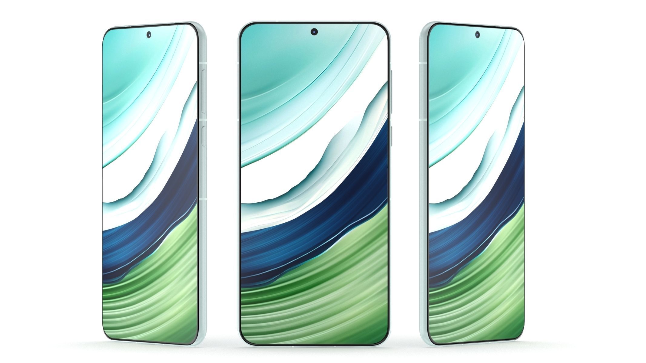Huawei Mate 60 Turquoise  3D model_7