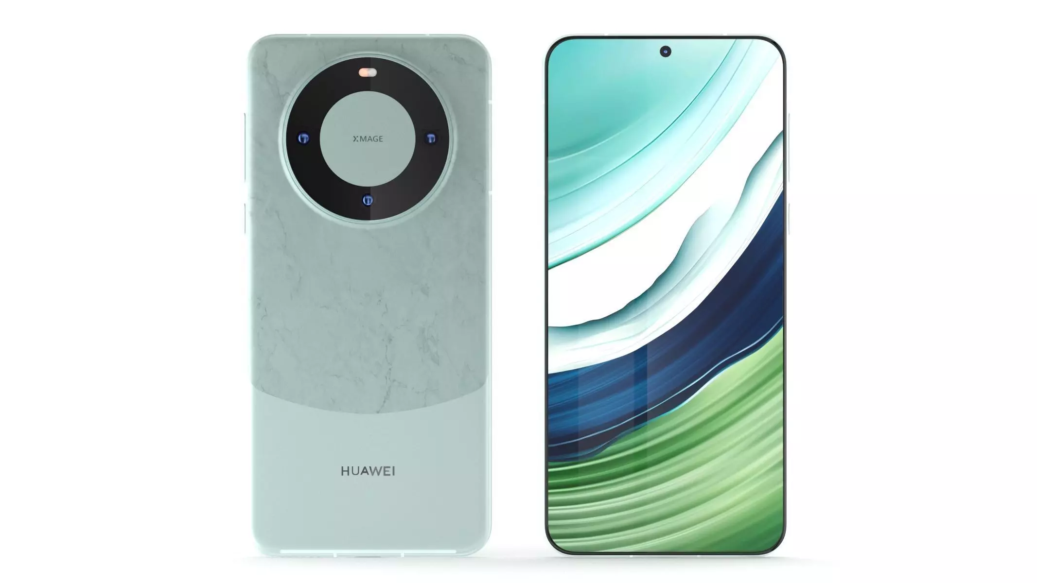 Huawei Mate 60 Turquoise  3D model_0