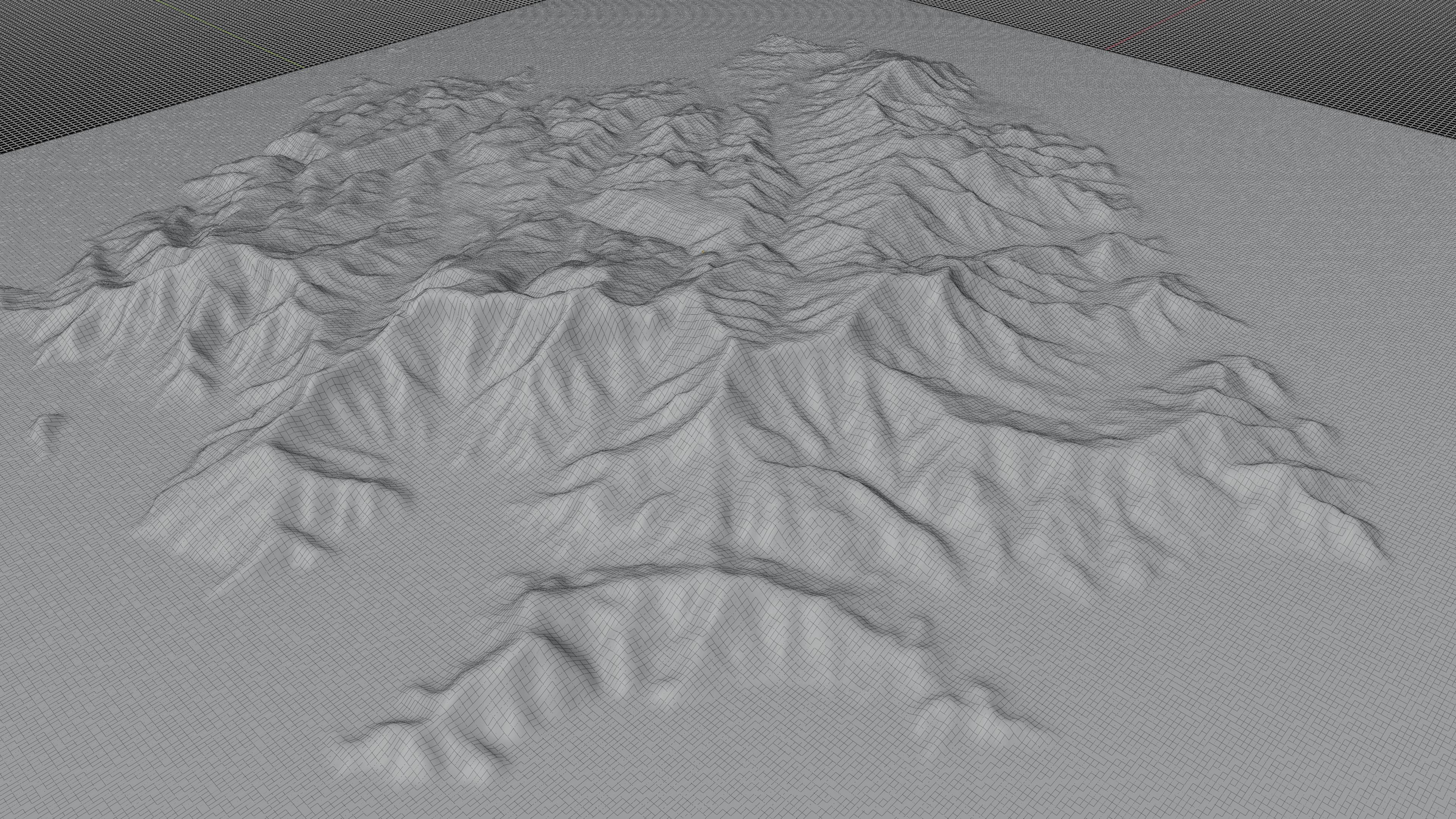 Thasos island full 3d model terrain Low-poly 3D model_2