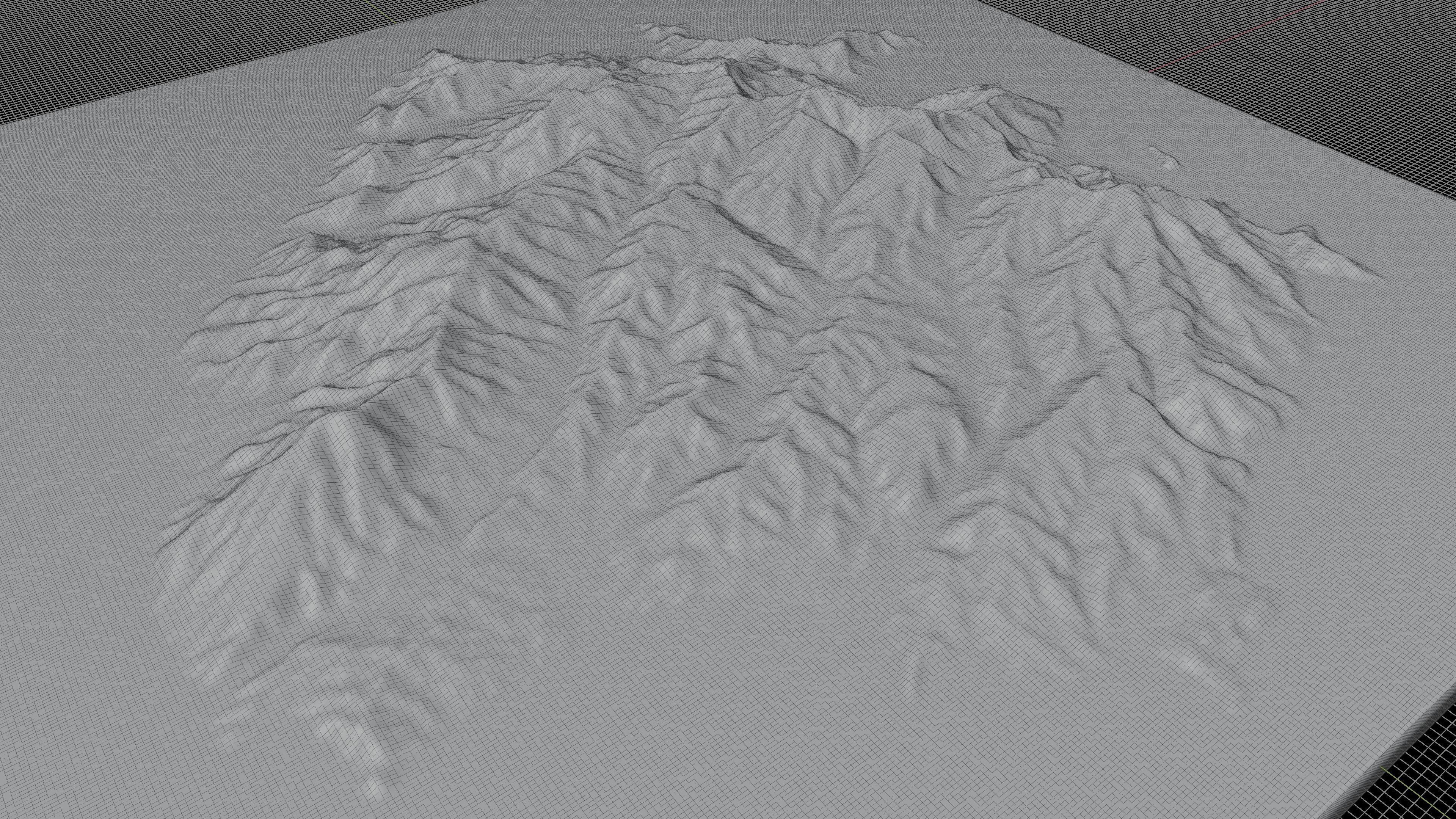 Thasos island full 3d model terrain Low-poly 3D model_5