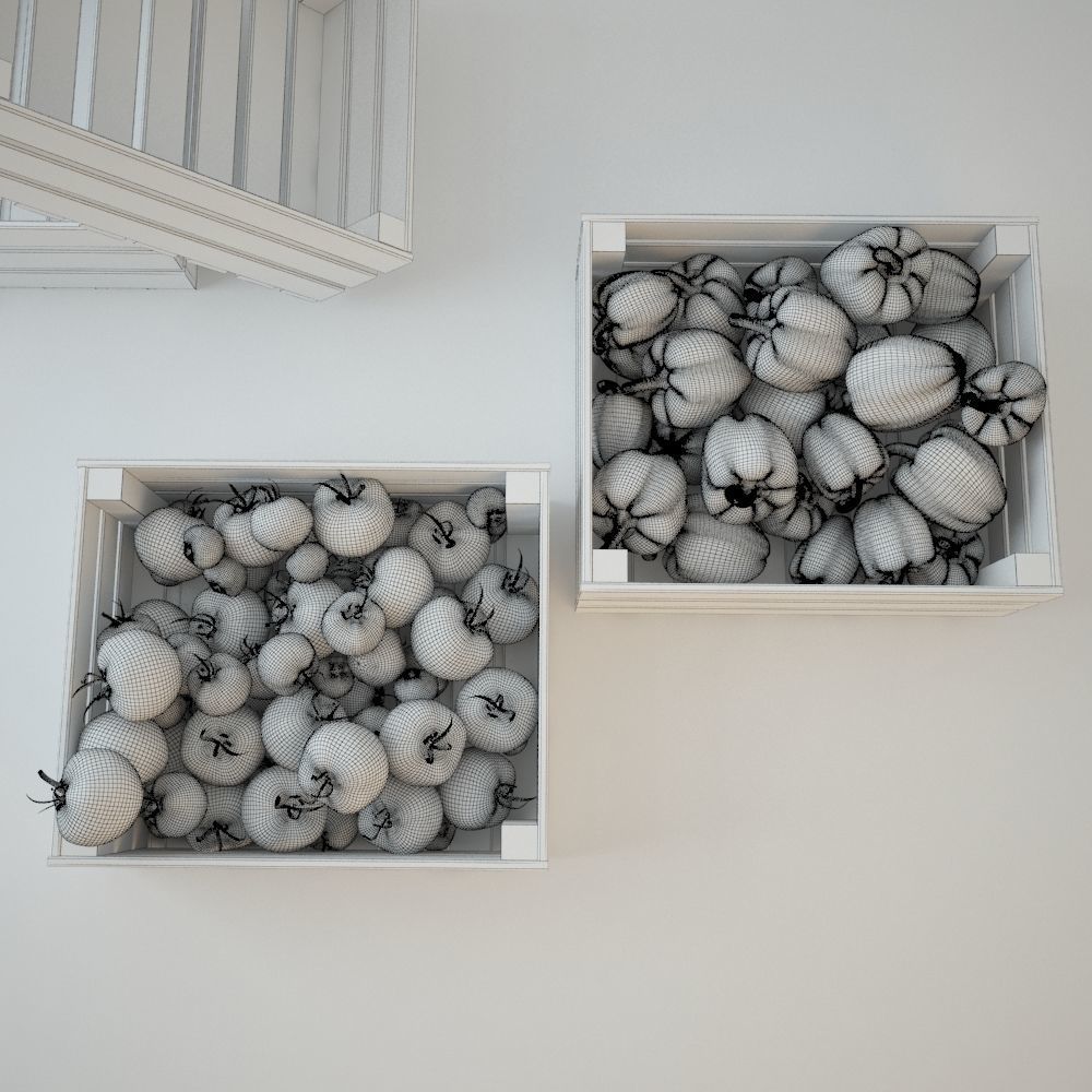 Vegetables Set 01 3D model_4