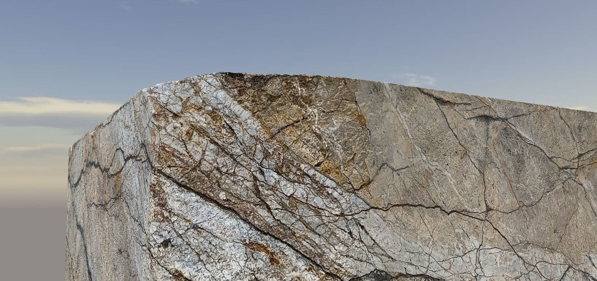 Marble Block - Photorealistic Scanned Model- part4 3D model_7
