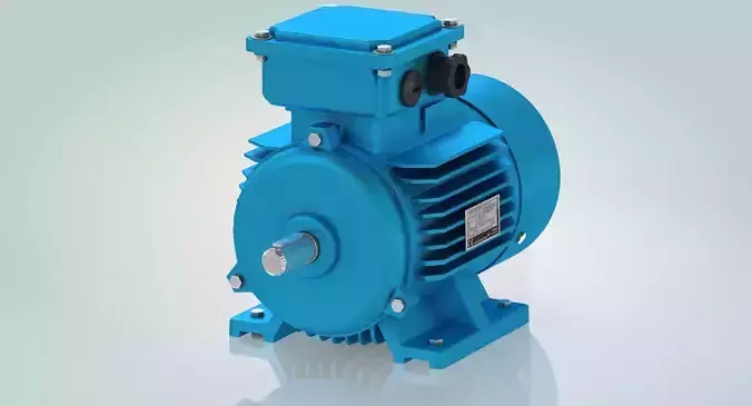 Electric Motor Low-poly 3D model