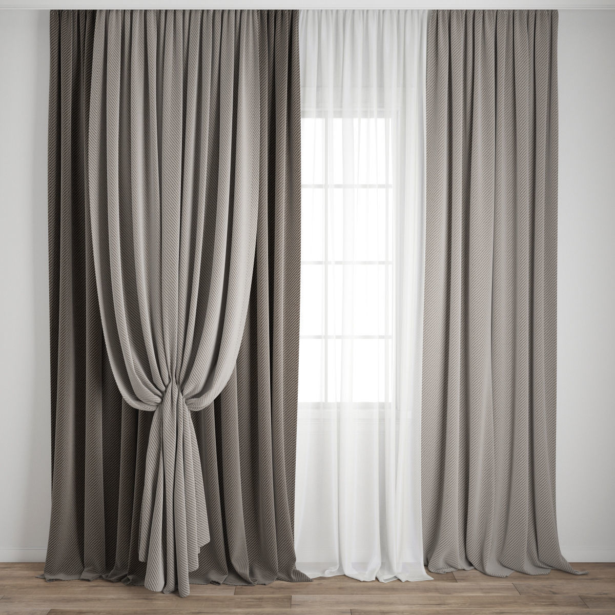 Curtain 501 3D model_6