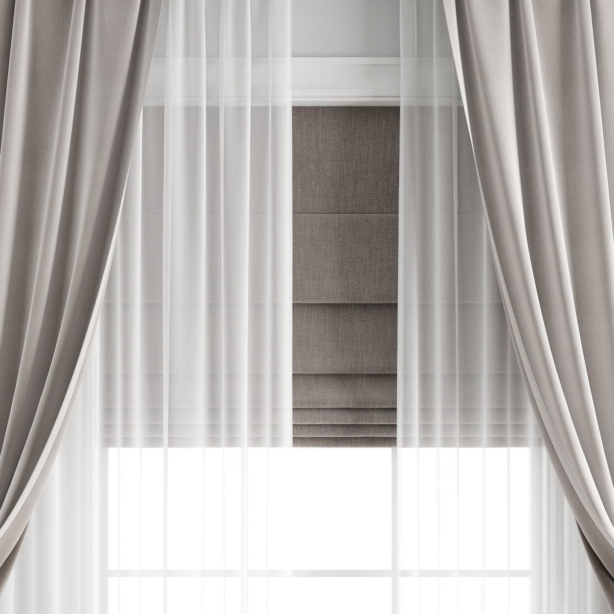 Curtain 502 3D model_4
