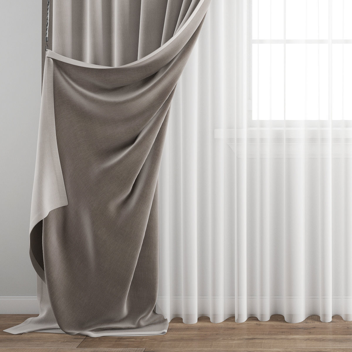 Curtain 502 3D model_6