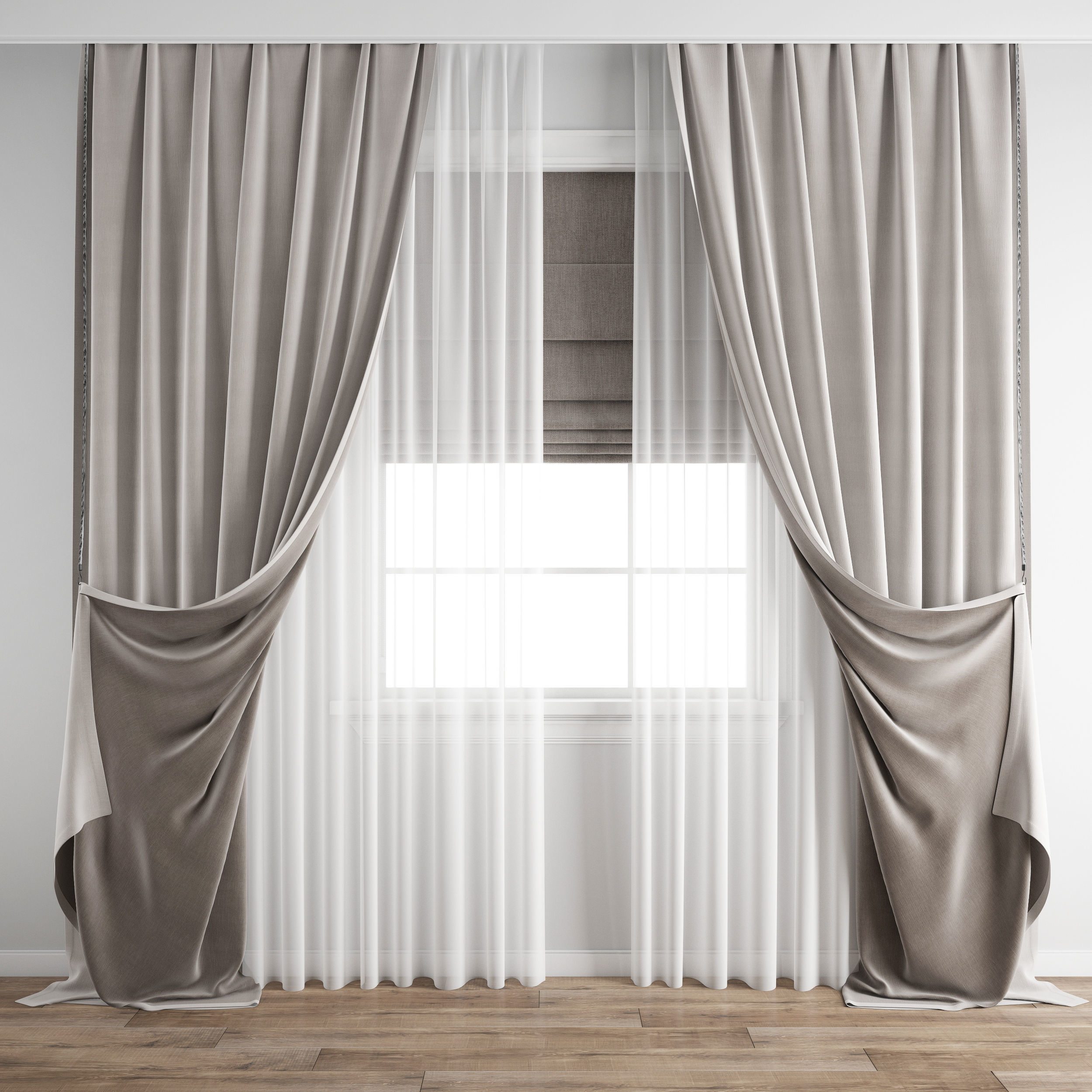 Curtain 502 3D model_5