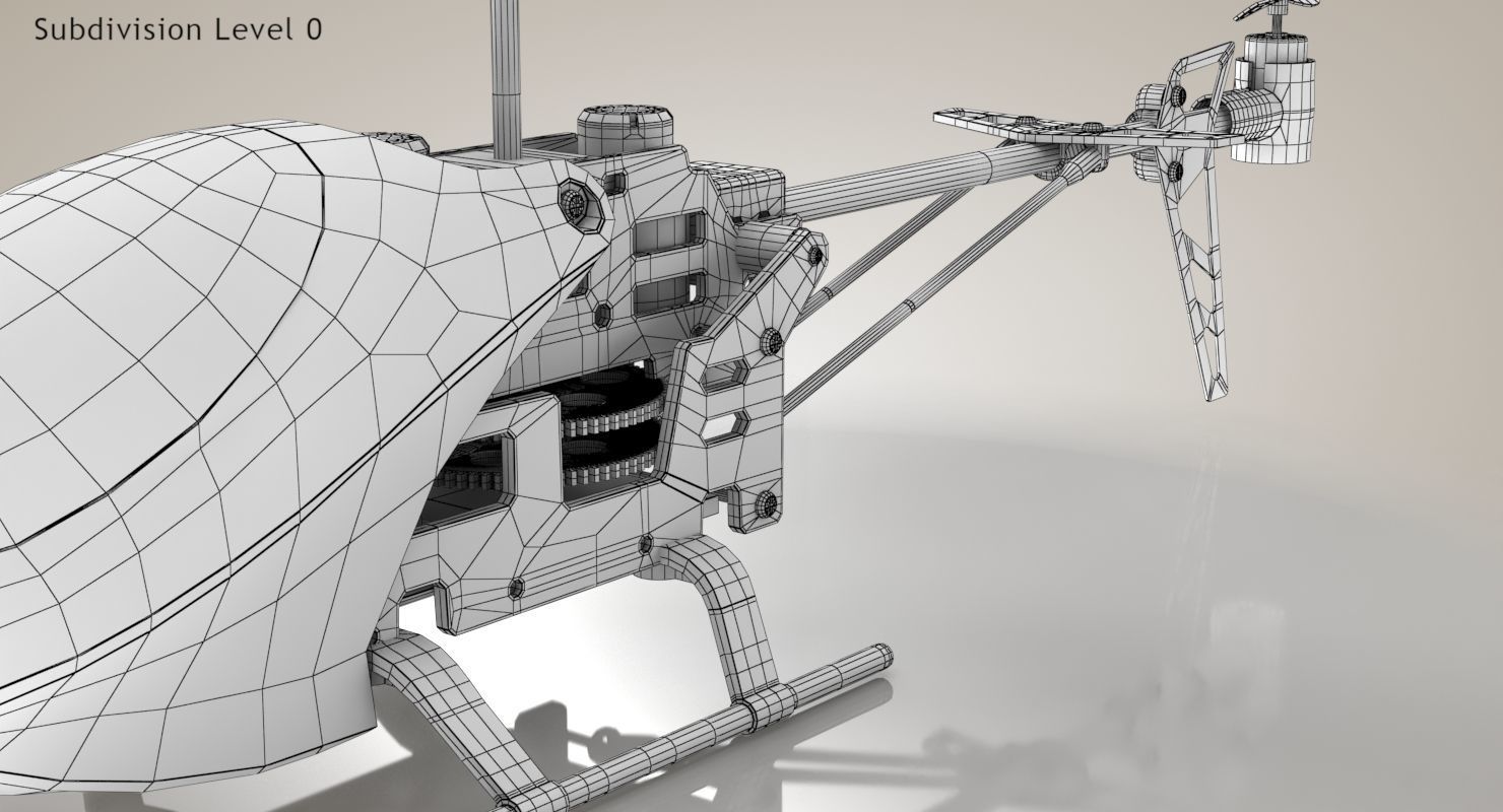Helicopter Toy 3D model_21