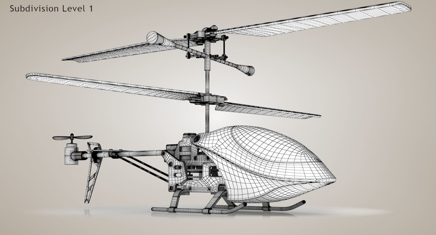 Helicopter Toy 3D model_27
