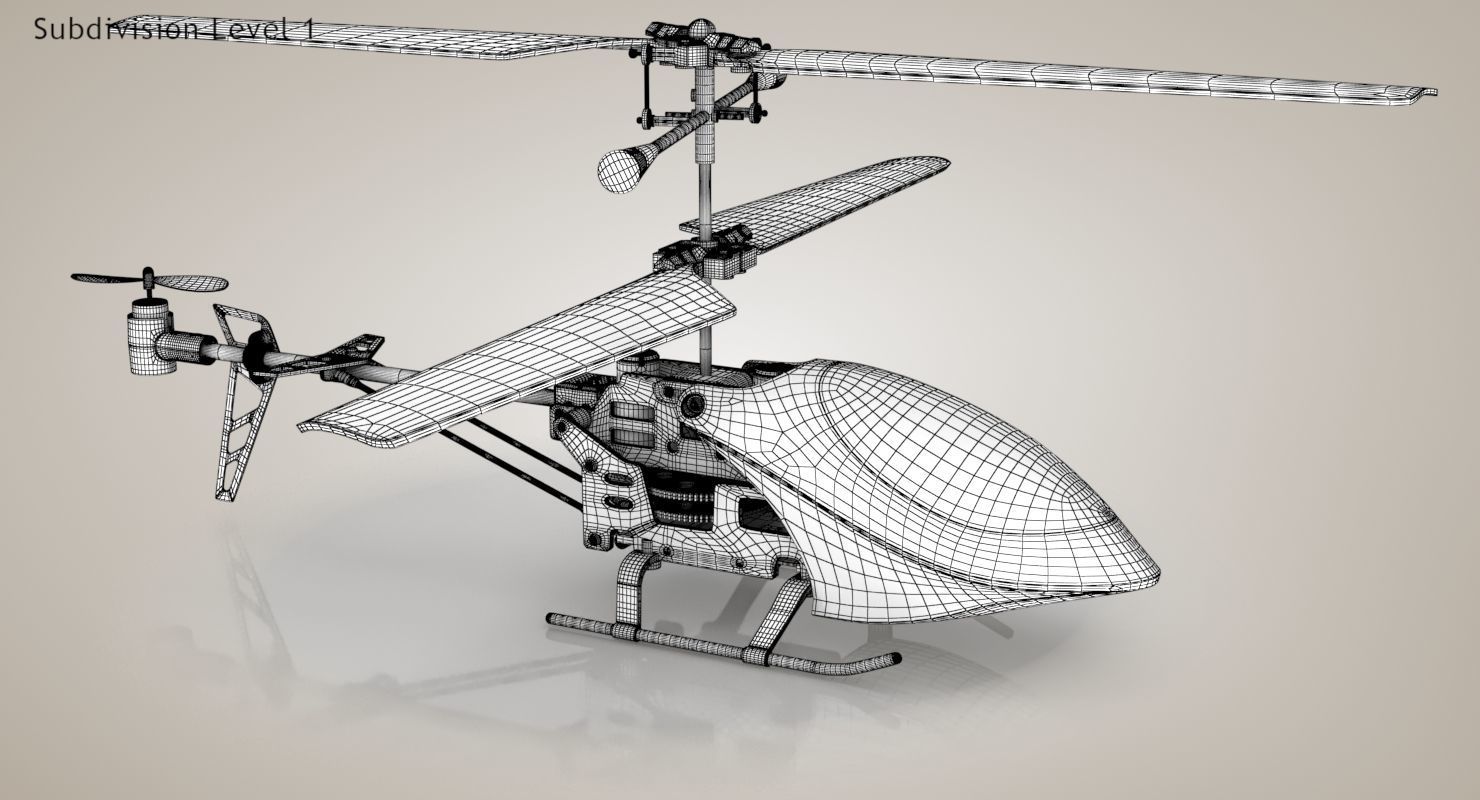 Helicopter Toy 3D model_23