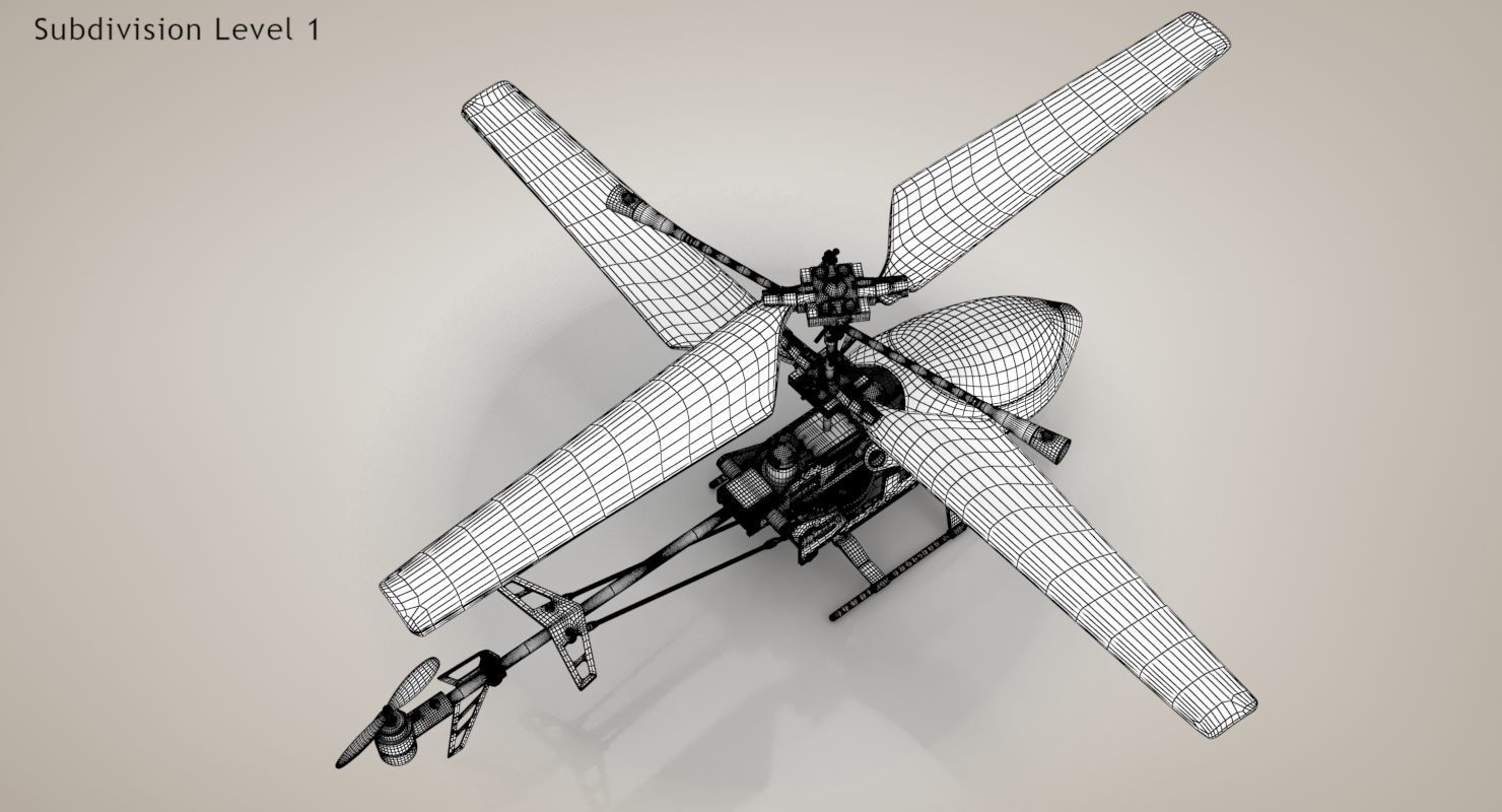 Helicopter Toy 3D model_24